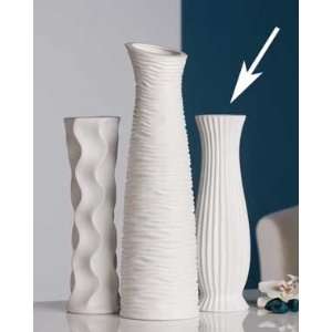 Designer Vase Diverso gestreift 33,5 cm Keramik  Küche 