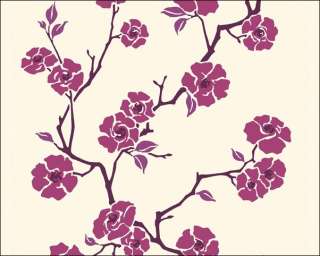 ESPRIT Tapete Vlies 2199 23 Blumen Ranken pink brombeer violett lila 3 