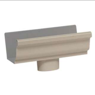 Amerimax Home Products 5 in. Aluminum Gutter End with Drop 2501044 at 