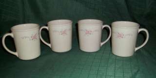 Corning Corelle English Breakfast Set of 4 Mugs/Cups  