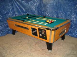   CAT BAR SIZE COMMERCIAL 7 COIN OP POOL TABLE. REFURBISHED  