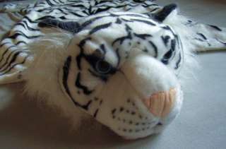Webpelz Vorleger Tiger weiß Teppich Tigerteppich 170cm  