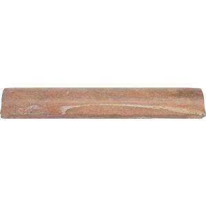 MS International Copper Fire 12 in. x 2 in. Red Honed Quartzite Rail 