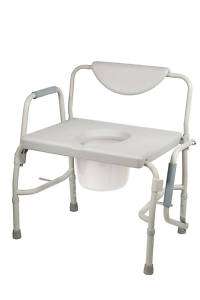 Drive Deluxe Heavy Duty Bariatric Drop Arm Commode  