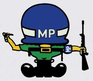 ARMY MILITARY POLICE MP UNDER HELMET STICKER DECAL  