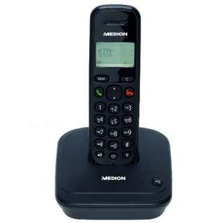 MEDION S63025 DECT Schnurl. Telefon ECO CLIP GAP Anrufbeantworter 