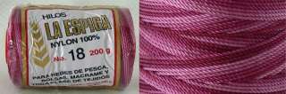   Crochet Thread Size 18   Shaded Rose Color #70   Nylon Thread  