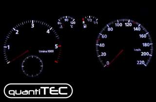 Tacho Umbauset LED WEISS Audi A4 B5 bis 1997 ohne Löten  
