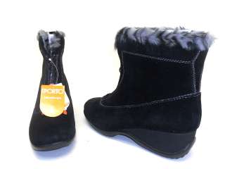 Sporto Womens Jesse Ankle Boots Black Size 8.5W NWOB  