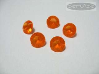 2000 orange Deko Diamanten 6,5mm Tischdeko Hochzeit  