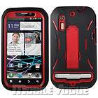   Hybrid Case Skin Cover for Motorola Photon 4G MB855 Sprint Black&Red