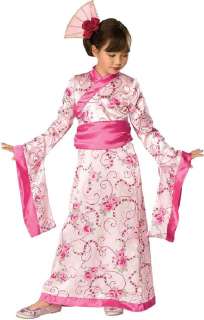 ASIATISCHE PRINZESSIN Kostüm Japanerin Kimono Kleid Kinderkostüm Gr 