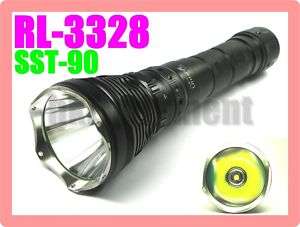 UltraFire RL 3328 SST 90 Luminus LED HID Flashlight Bk  