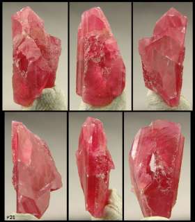 Gem cherry Red RHODONITE natural crystal Brazil  