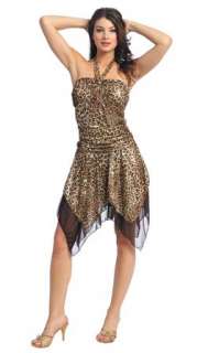 Animal Print Sensual Short Party Clubbing Cocktail Evening Dress 