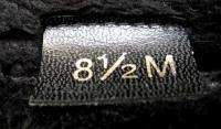 Vaneli Womens Black Suede Fur Lined Slide Mules Clogs Shoes Size 8 1/2 