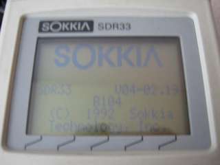 Sokkia SDR33 Data Collector for Total Station  