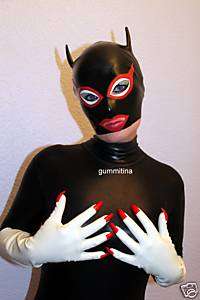 Latex / Gummi Maske Katzenmaske / mask hood catmask  