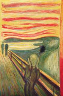 The SCREAM or The Cry Edvard Munch, Repro 24x36 oil  