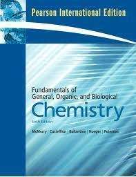  of General, Organic and Biological Chem 6E 9780136054504  