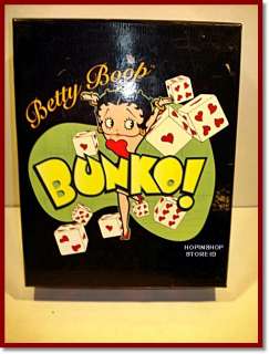 BETTY BOOP BUNKO BUNCO PARTY GAME SET DIE COASTER BELL  