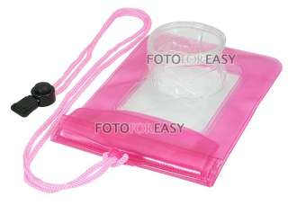 Waterproof Pink Digital Camera Pouch Case Dry Bag f Cell Phone PSP 