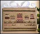 PARTY CAKES SAMPLER CR​OSS STITCH COU​NTRY COTTAGE NEEDLE