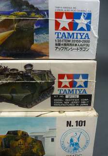   of 6 Tanks M48 LVTP7A1 Marder Leopard Sturmpanzerwagen A7V Tamiya Ertl