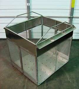 Large Stainless Steel Ultrasonic Basket Cage 33x29x30  