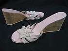 ZARA Pink Floral Platform Wedges Open Toe Shoes 10