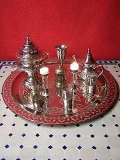 Orientalischer Teetisch Teetablett Orient Marokko 60cm  