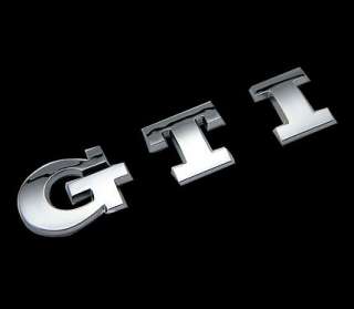 GTI Emblem VW Golf 1 2 3 4 5 6 Polo Schriftzug Aufkleber CHROM Zeichen 