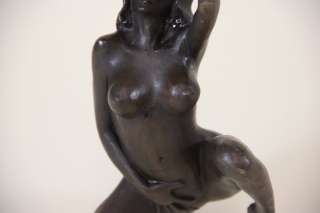 Erotika Bronze Skulptur erotischer weiblicher kniender Akt erotische 