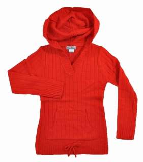 Blue Heart Girls Red Hooded Sweater Size 7/8 10/12 14 16 $30  