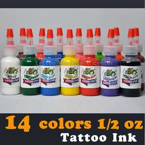 OZ Tattoo Ink Set 14 Bright Color Pigment  