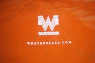 Whataburger Work T Shirt Chop House Cheddar Burger Mens Womans xl 