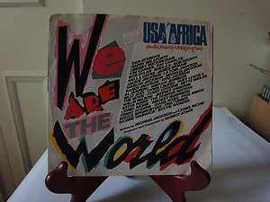 45 RPM RECORD/13A) WE ARE THE WORLD / USA FOR AFRICA ( PIC SLEEVE 