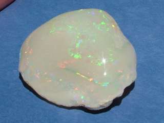   OPAL CRYSTAL FOSSIL CLAM AUSTRALIA 72ct VERY BRIGHT COLORS  