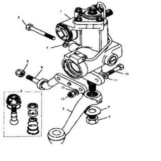Land Rover Steering Box RHD 4 Bolt Type part # STC8384E  