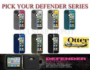 OTTERBOX DEFENDER SERIES CASE for IPHONE 4S 4 GREY BLACK PINK BLUE 