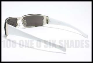 MENS Designers Rimless Sunglasses Fashion SILVER White  