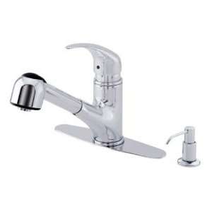  Danze Single Handle Pull Out Kitchen Faucet D454512 Chrome 