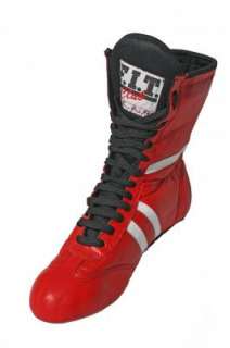New, Red/ White, Leather, Boxing Boots  