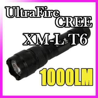 Zoomable 1600 Lumen CREE XML XM L T6 LED Flashlight Torch Focus  