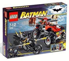 LEGO Batman The Batcycle Harley Quinns Hammer Truck 7886 