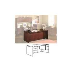 Hon 92000 Series Double Pedestal Desk, 3/4 Height Pedestals, 72 x 36 