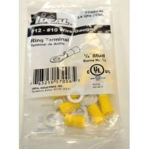 High quality Ideal brand wire terminals for size 12 10 wire. Yellow 