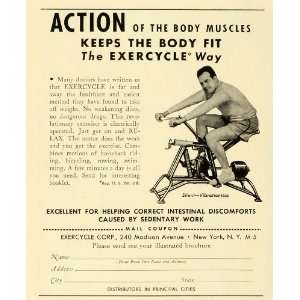  1941 Ad Exercycle Corp Madison Avenue NY Apparatus 