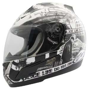  Zox Thunder r Bronx Pearl White/black Sm Helmet 