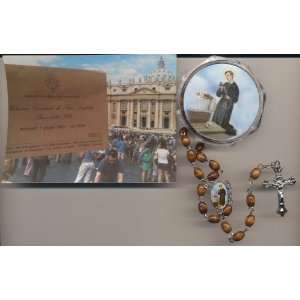   Gerard Wood Rosary w/Case Blessed by Pope Benedict XVI on 6/1/2011